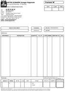 Exemple de facture pré-imprimée Exemple de facture pré-imprimée